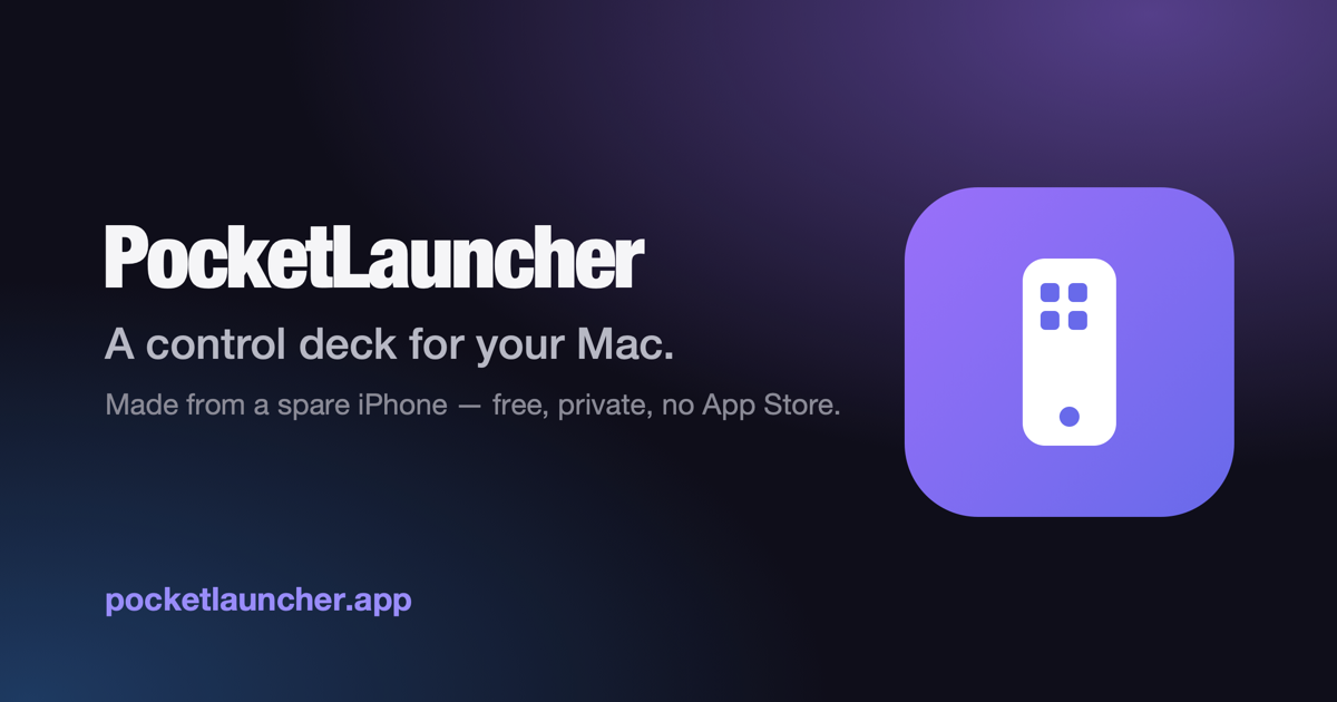 PocketLauncher turns a spare iPhone into a control deck for a Mac